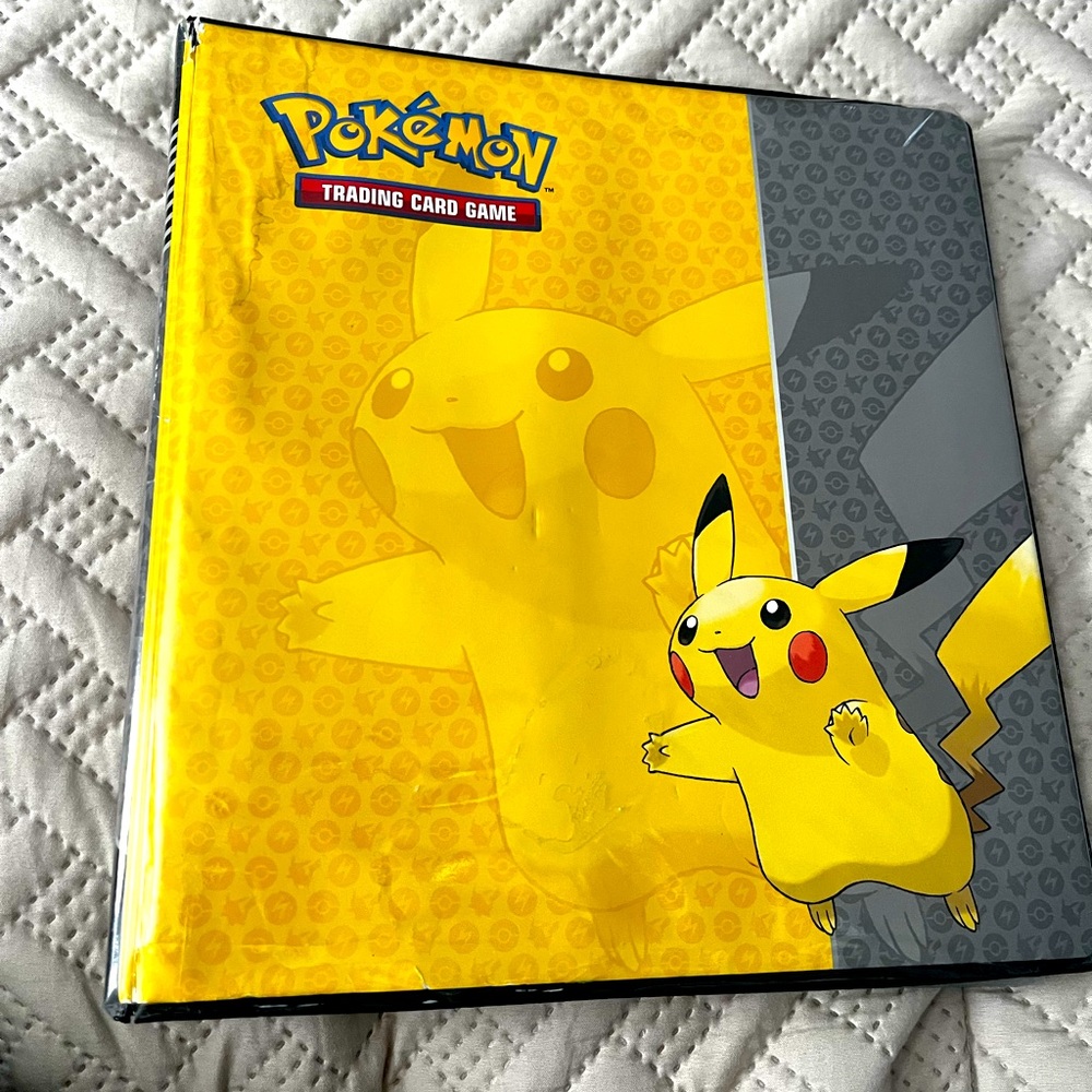 Pokemon Trading Card Binder w/over 200+ cards!